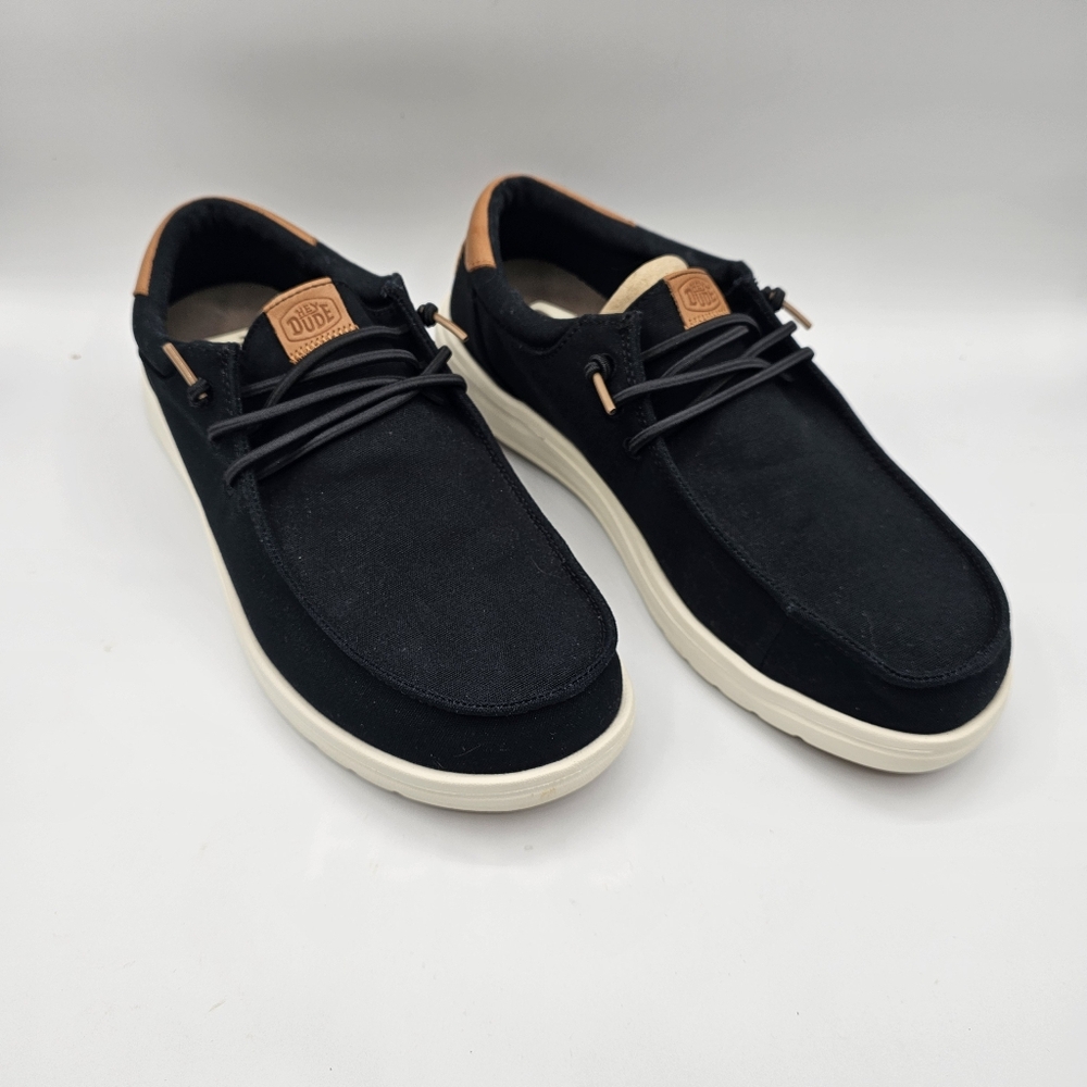 Hey Dude Men's Paul Canvas Back slip on sneakers Loafers Size 8